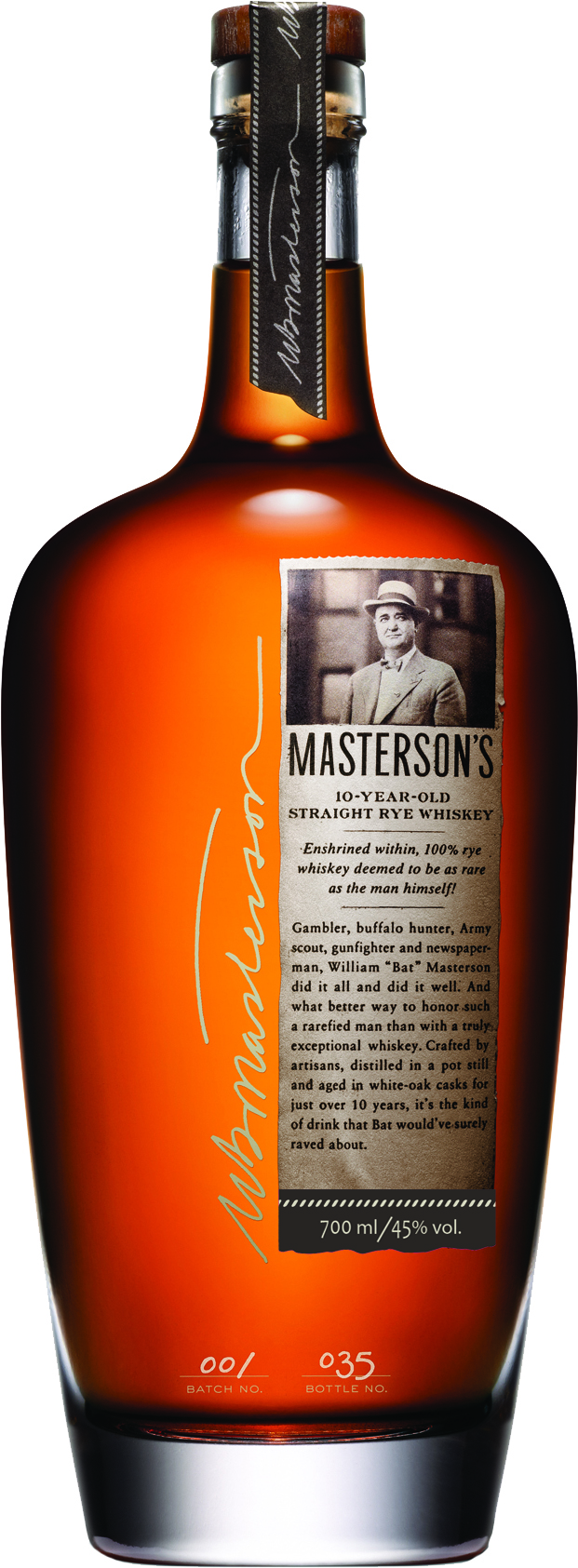 Masterson's Straight Rye Whiskey 10 Jahre 0,7 l