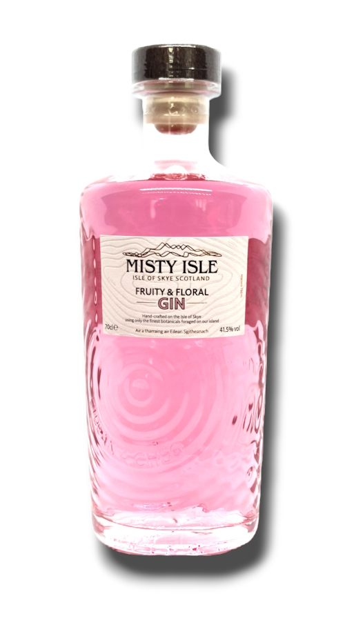 Misty Isle Pink Gin, Fruity & Floral , 41,5% Vol.- Isle of Skye Distillers 0,7 l