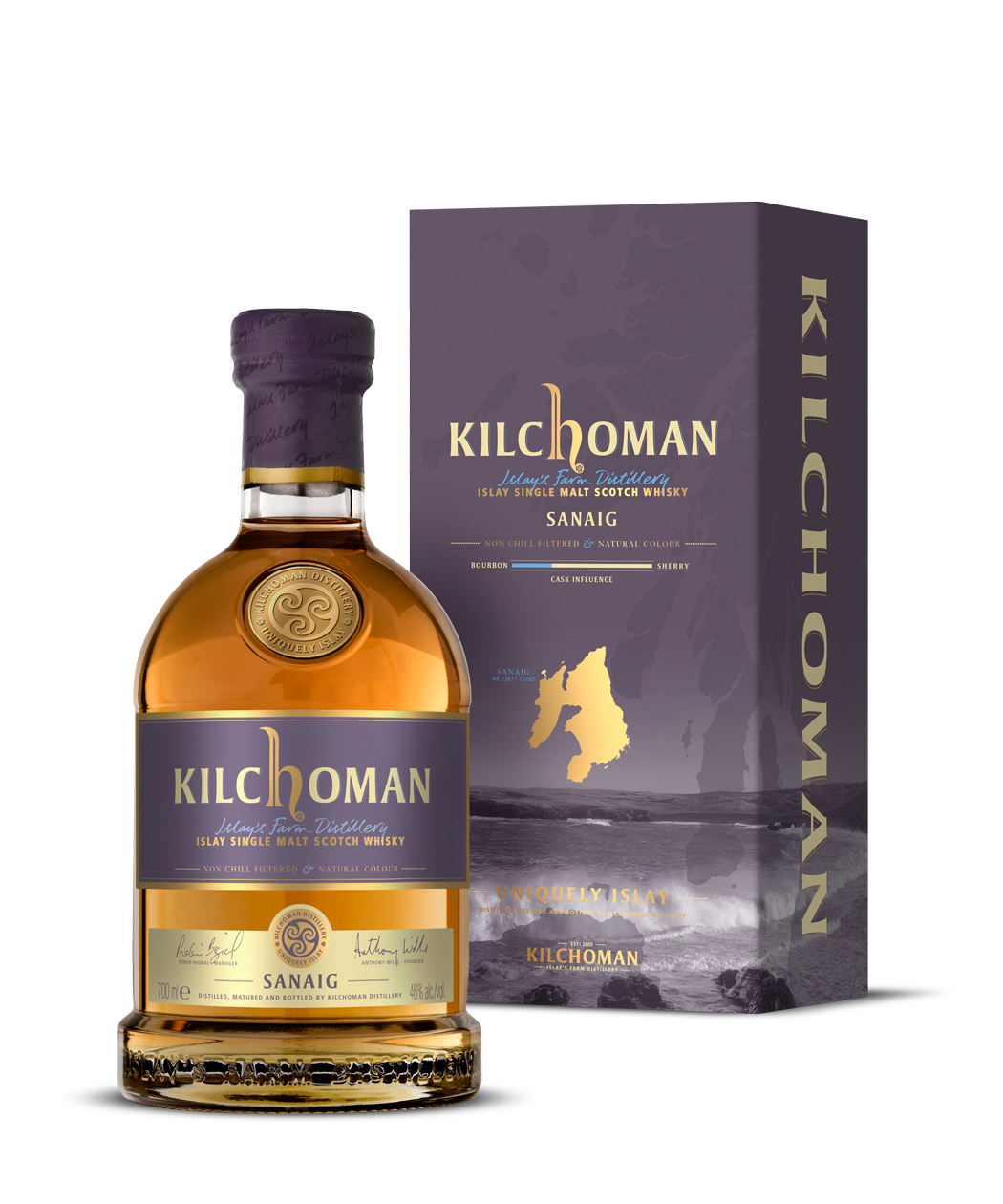 Kilchoman Sanaig Dark - Single Malt Scotch Whisky - 46% Vol. 0,7 l