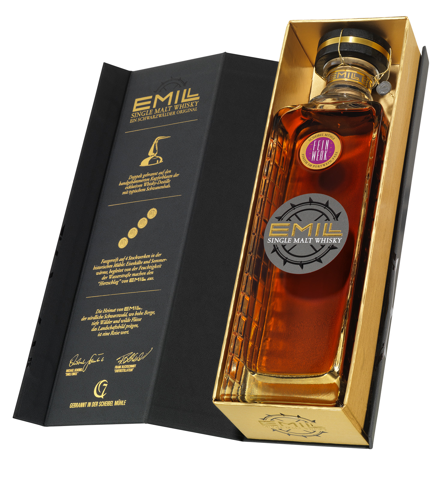 EMILL Feinwerk Single Malt Whisky 42% Vol. mit Geschenkbox 0,7 l