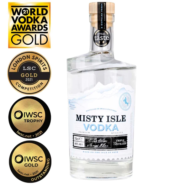 Misty Isle Vodka 40% Vol.- Isle of Skye Distillers 0,7 l